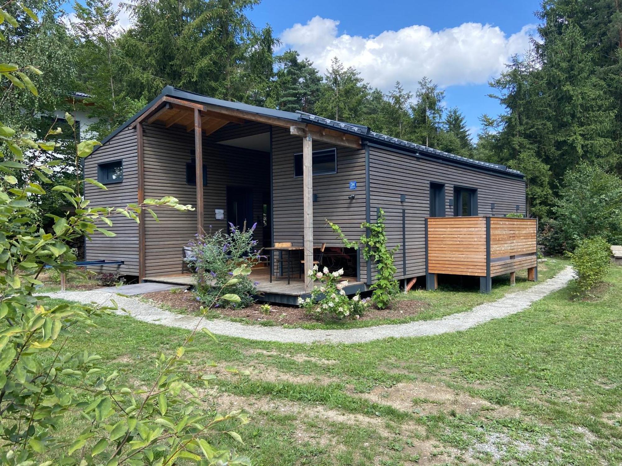 Modernes Tinyhouse Trailer Cabins Am Waldrand - Mit Seezugang 埃京 外观 照片