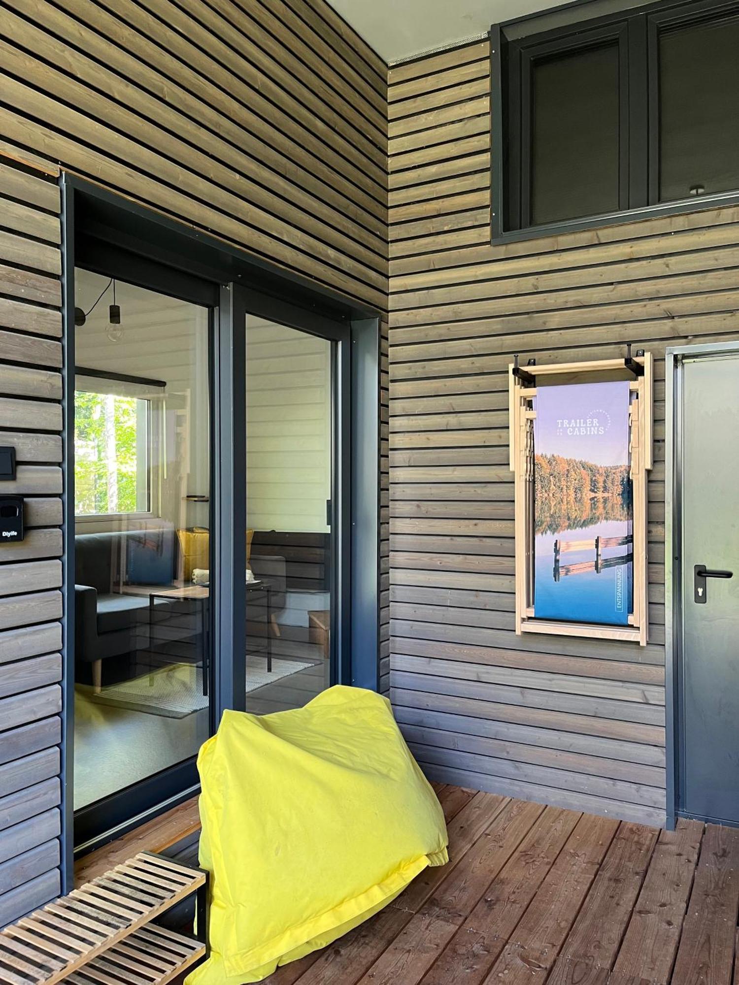Modernes Tinyhouse Trailer Cabins Am Waldrand - Mit Seezugang 埃京 外观 照片