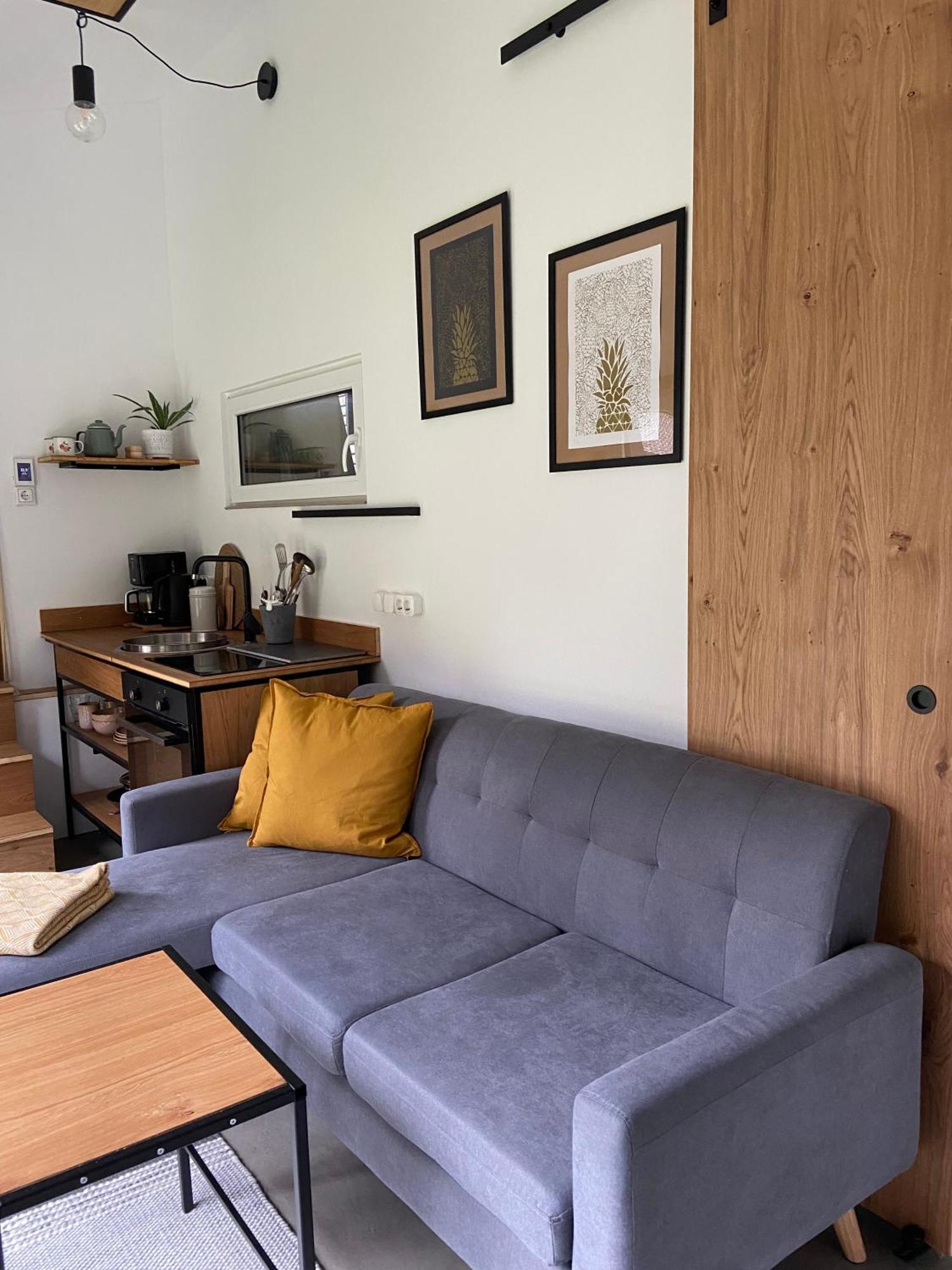 Modernes Tinyhouse Trailer Cabins Am Waldrand - Mit Seezugang 埃京 外观 照片