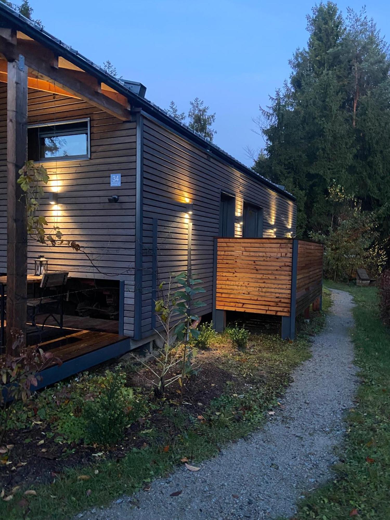 Modernes Tinyhouse Trailer Cabins Am Waldrand - Mit Seezugang 埃京 外观 照片