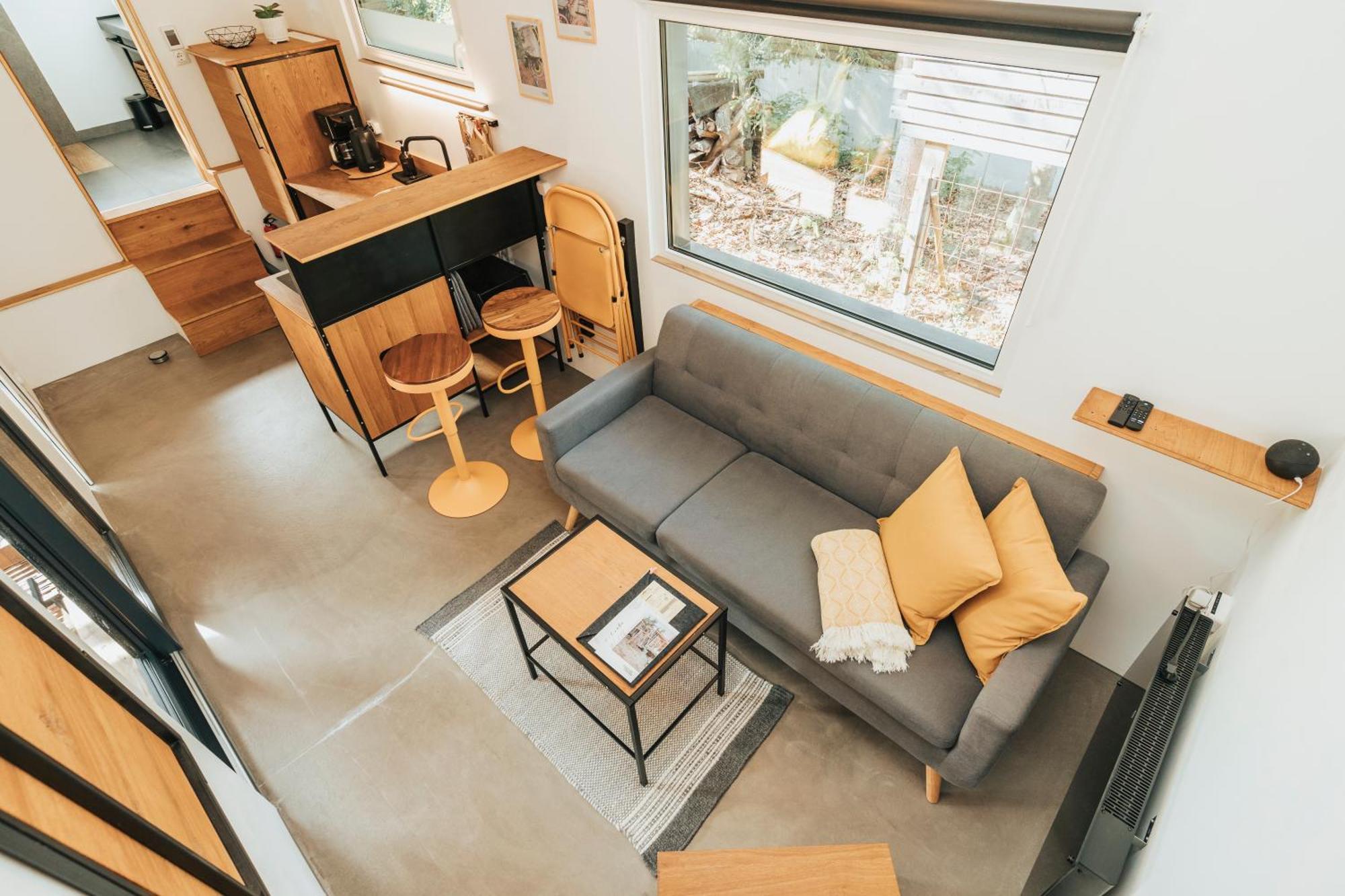 Modernes Tinyhouse Trailer Cabins Am Waldrand - Mit Seezugang 埃京 外观 照片