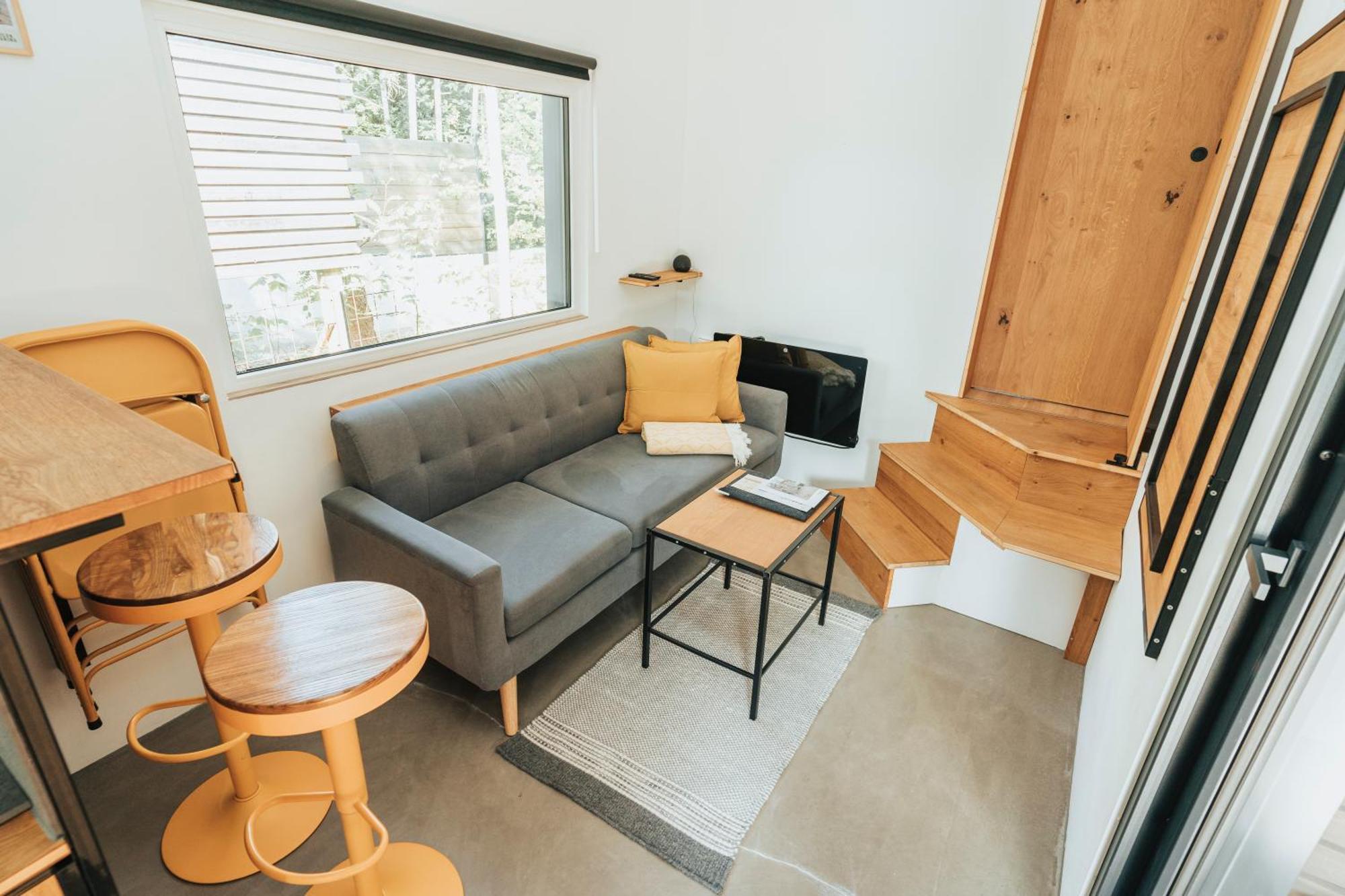 Modernes Tinyhouse Trailer Cabins Am Waldrand - Mit Seezugang 埃京 外观 照片