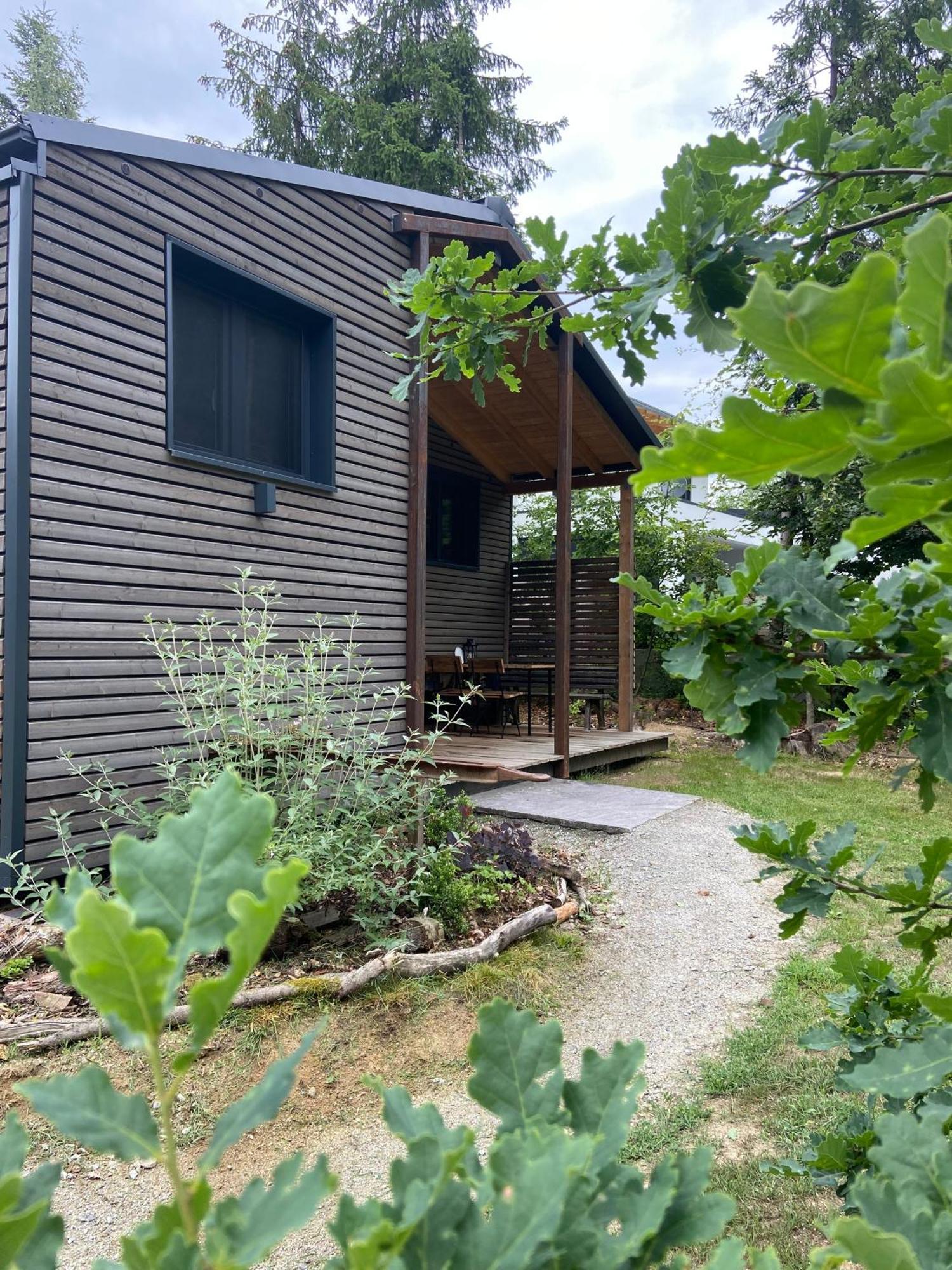 Modernes Tinyhouse Trailer Cabins Am Waldrand - Mit Seezugang 埃京 外观 照片